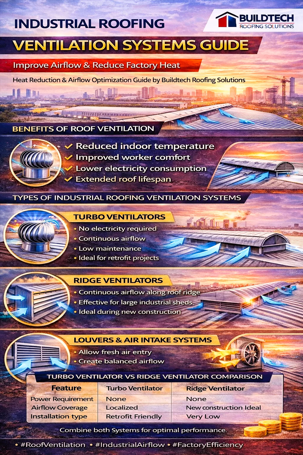 Industrial roofing ventilation guide