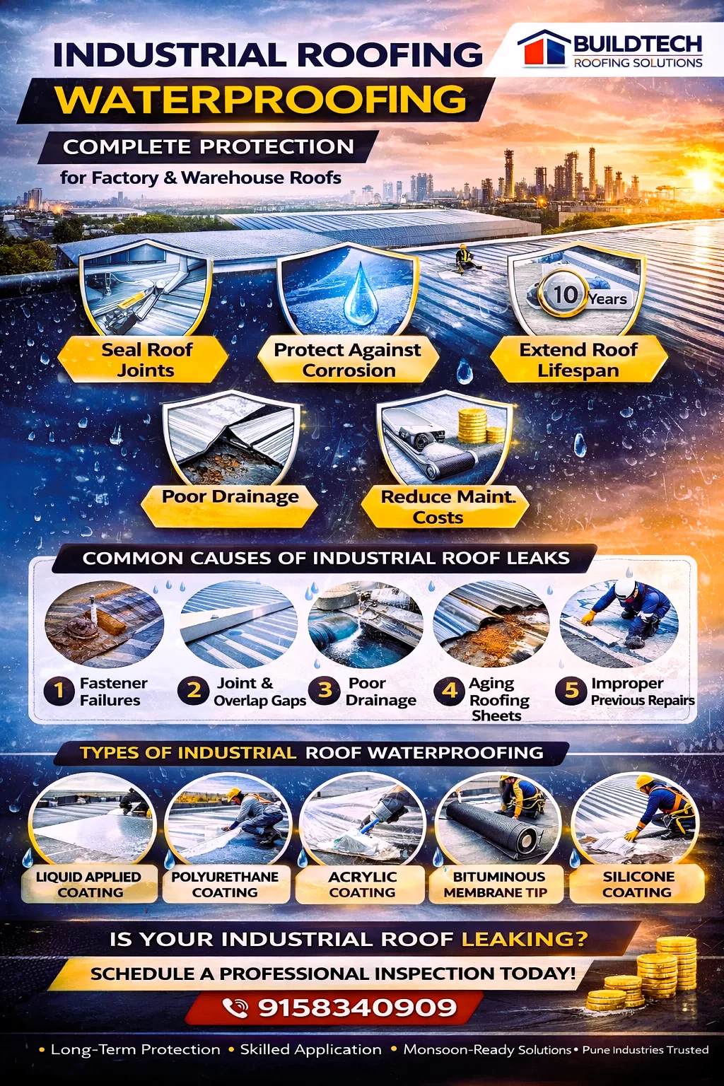 Industrial roofing waterproofing - Image Feb 23, 2026, 01_01_55 PM