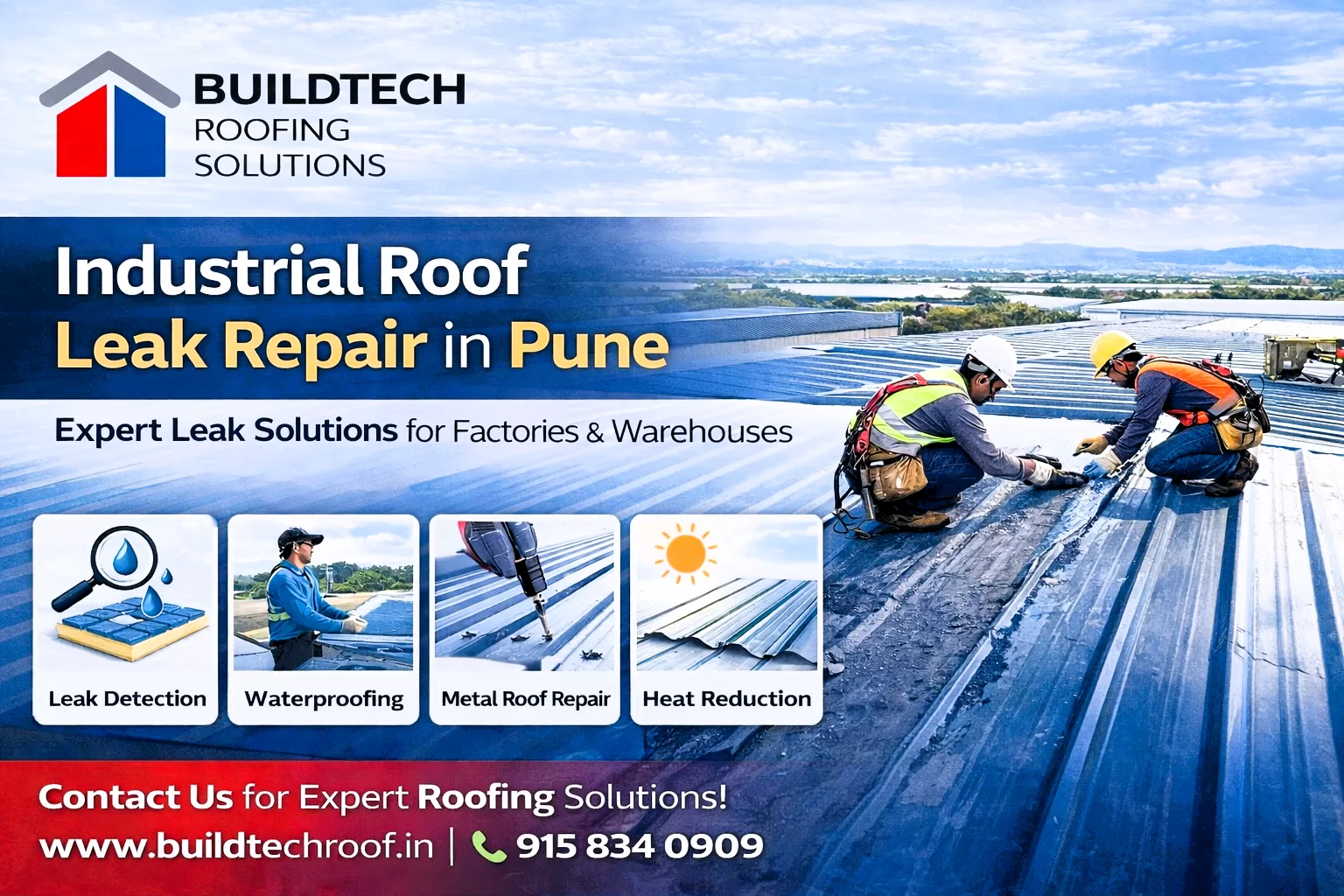 Industrial roof repairs in Pune
