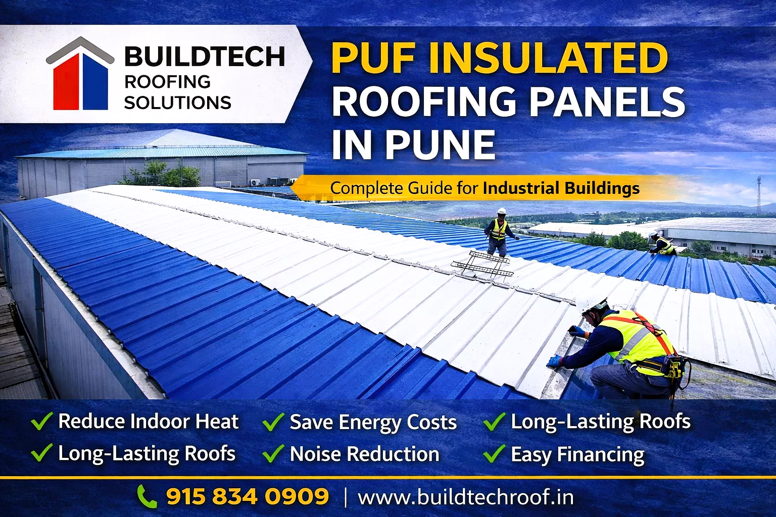 PUF insulated roofing panels in Pune