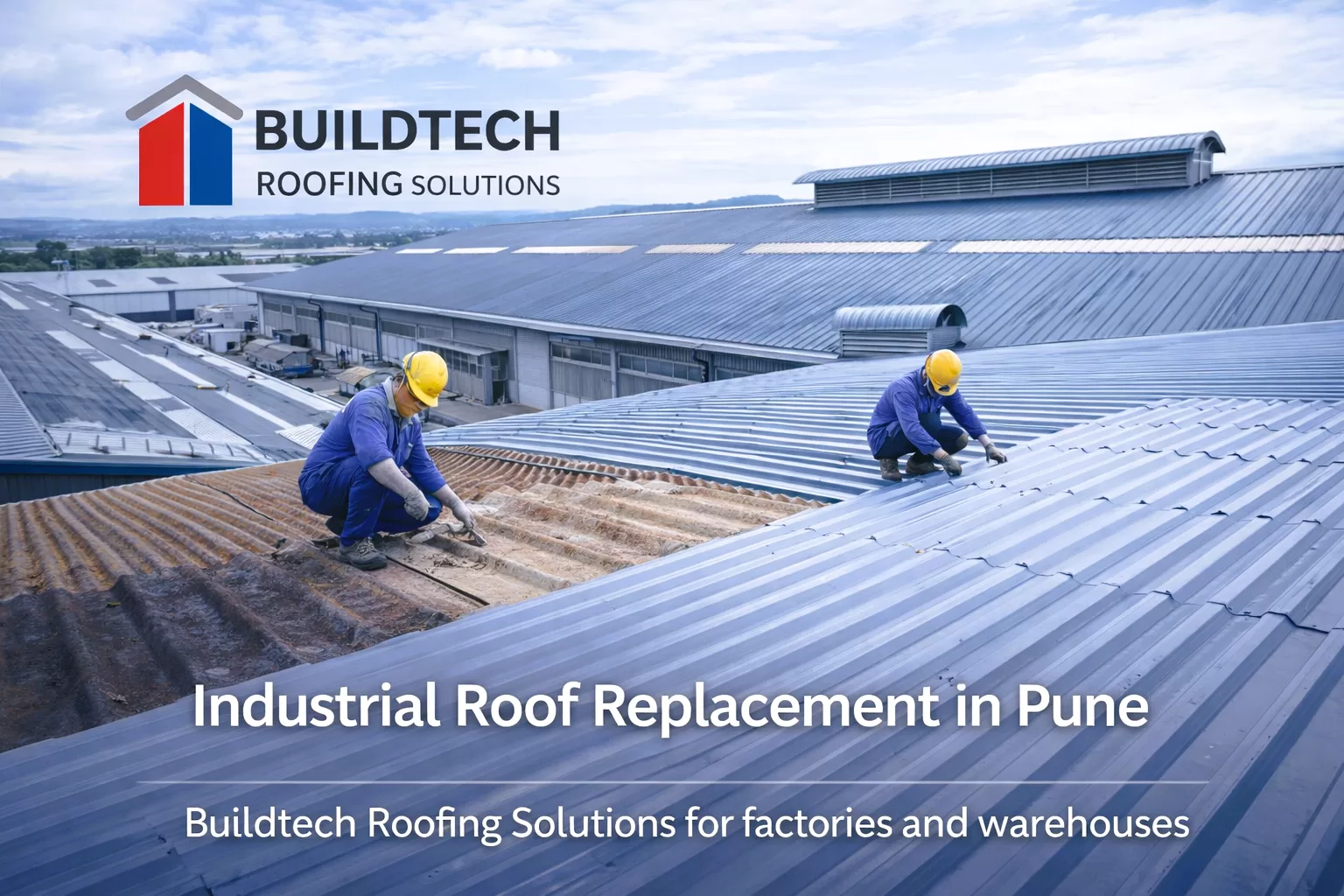 Roof replacement at a factory in Pune