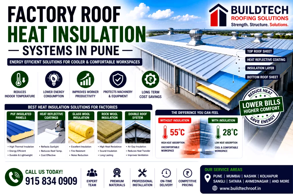 Factory Roof Heat Insulation Systems in Pune – Complete Guide for Energy-Efficient Industrial Roofing