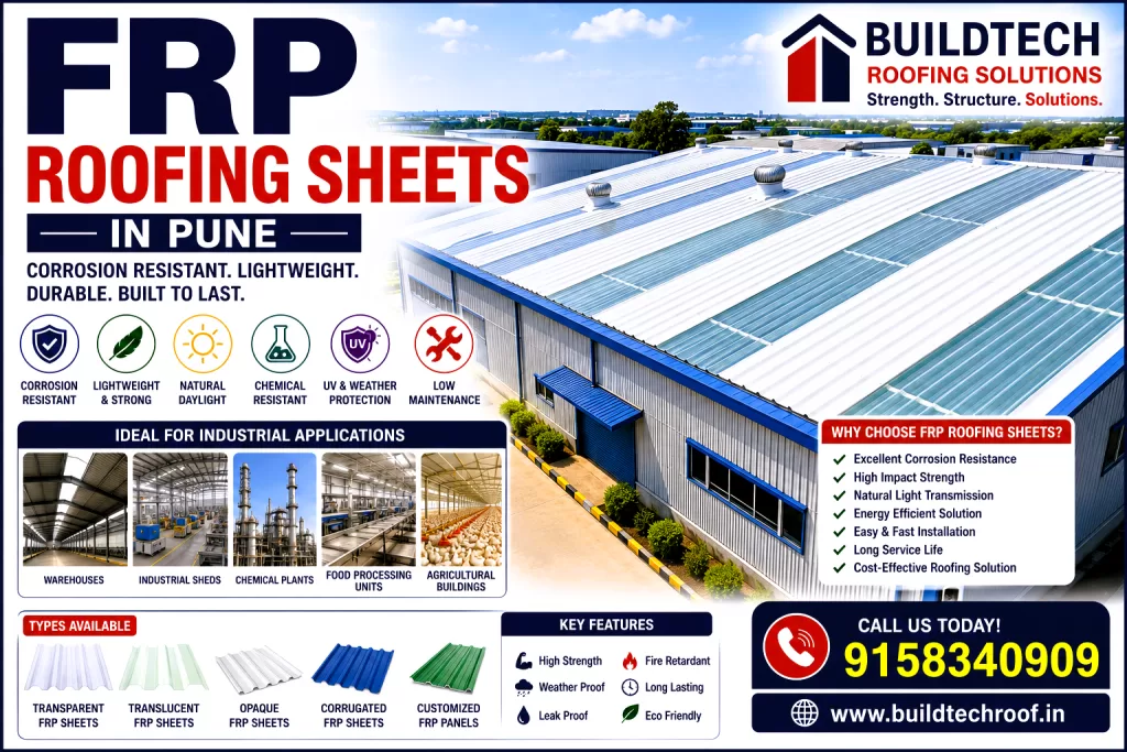 FRP Roofing Sheets in Pune | Industrial Roofing & Skylight Solutions