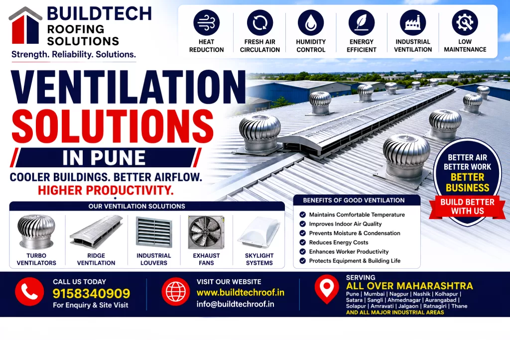 Ventilation Solutions in Pune | Industrial Roof Ventilation Systems