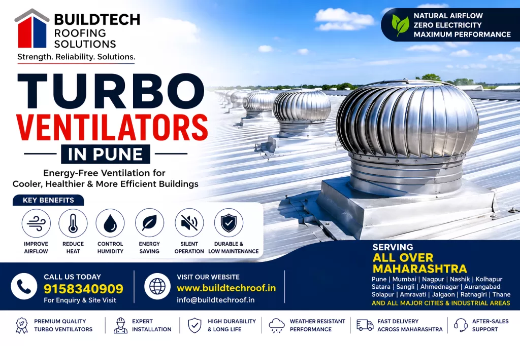 Turbo Ventilators in Pune | Industrial Roof Ventilation Solutions
