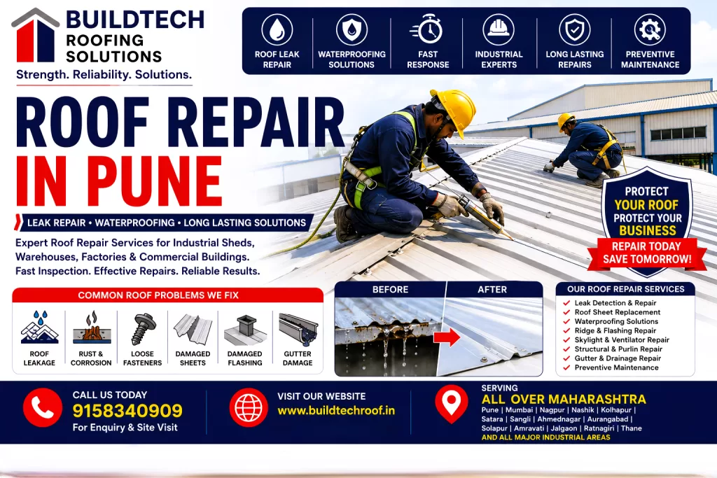 Roof Repair in Pune | Industrial, Commercial & Warehouse Roof Repair Services