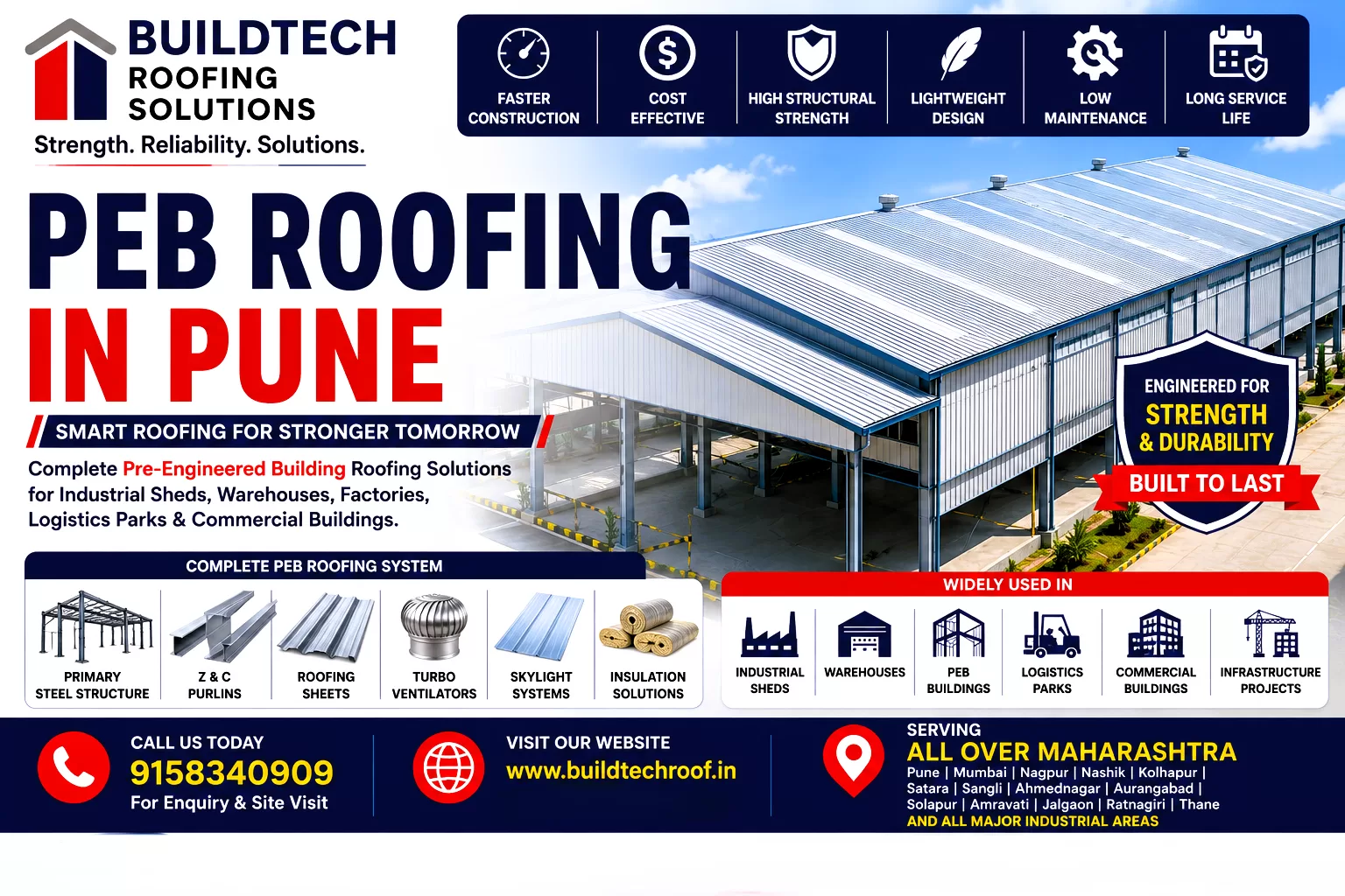 Smart roofing solutions for industrial buildings