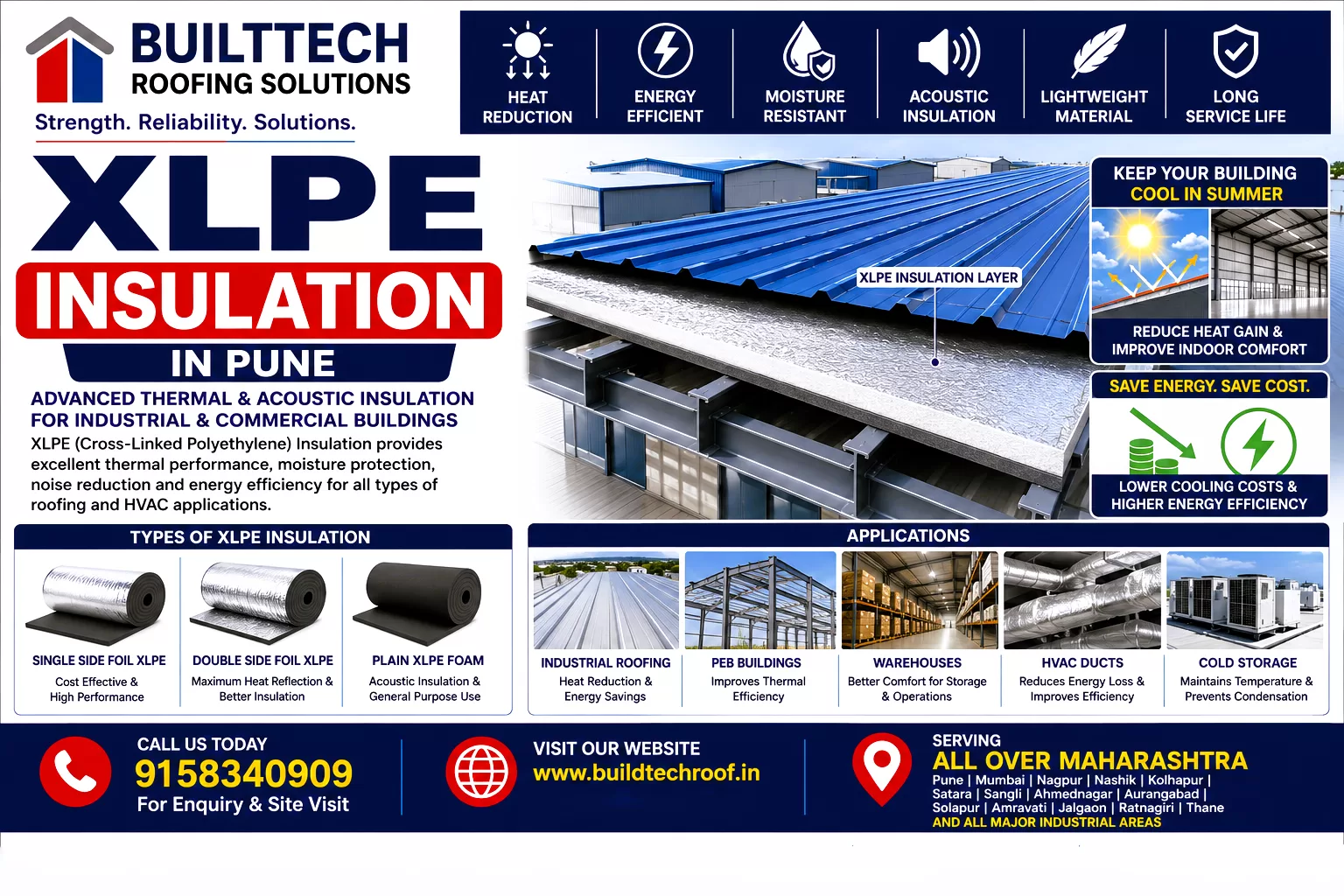 XLPE Insulation in Pune | High Performance Thermal & Acoustic Insulation Solutions