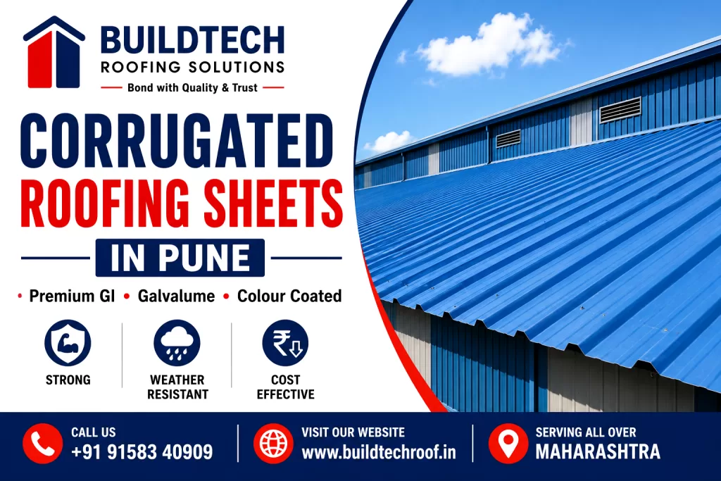 Corrugated Roofing Sheets in Pune | Premium GI & Galvalume Corrugated Roofing Manufacturer