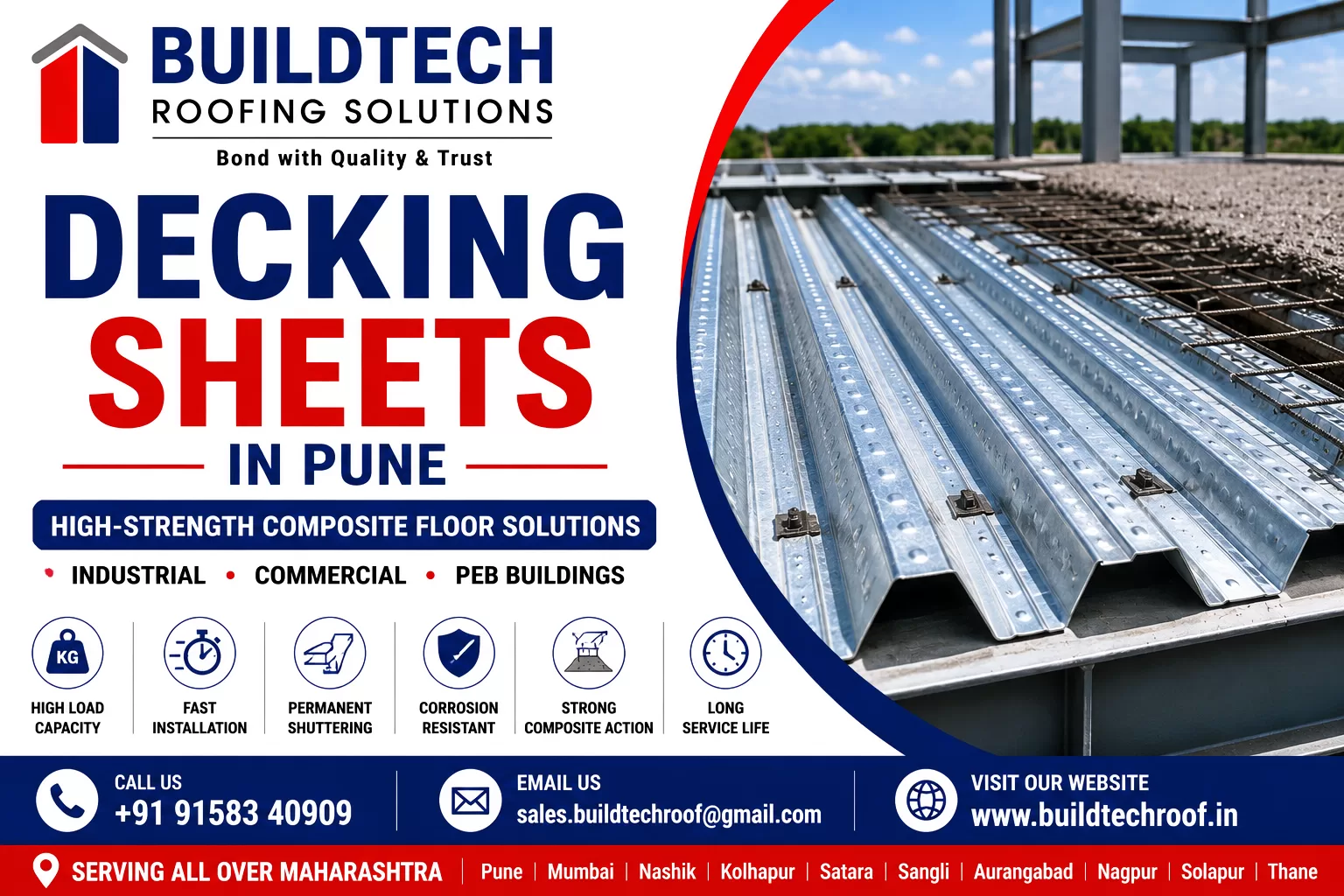 Advanced metal decking solutions in Pune