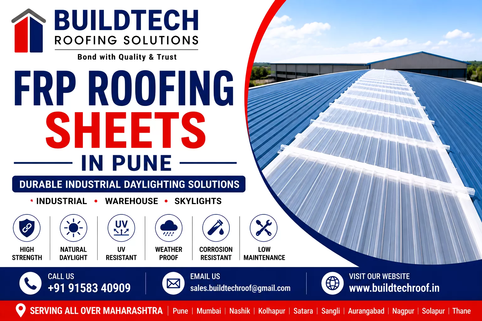 FRP Roofing Sheets Pune