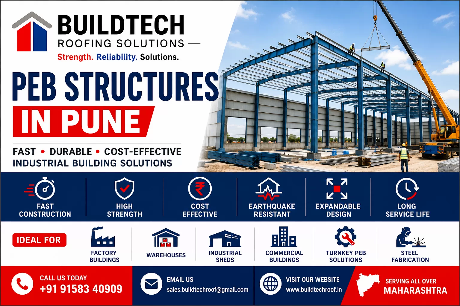 PEB Structures in Pune | Industrial Steel Building Solutions