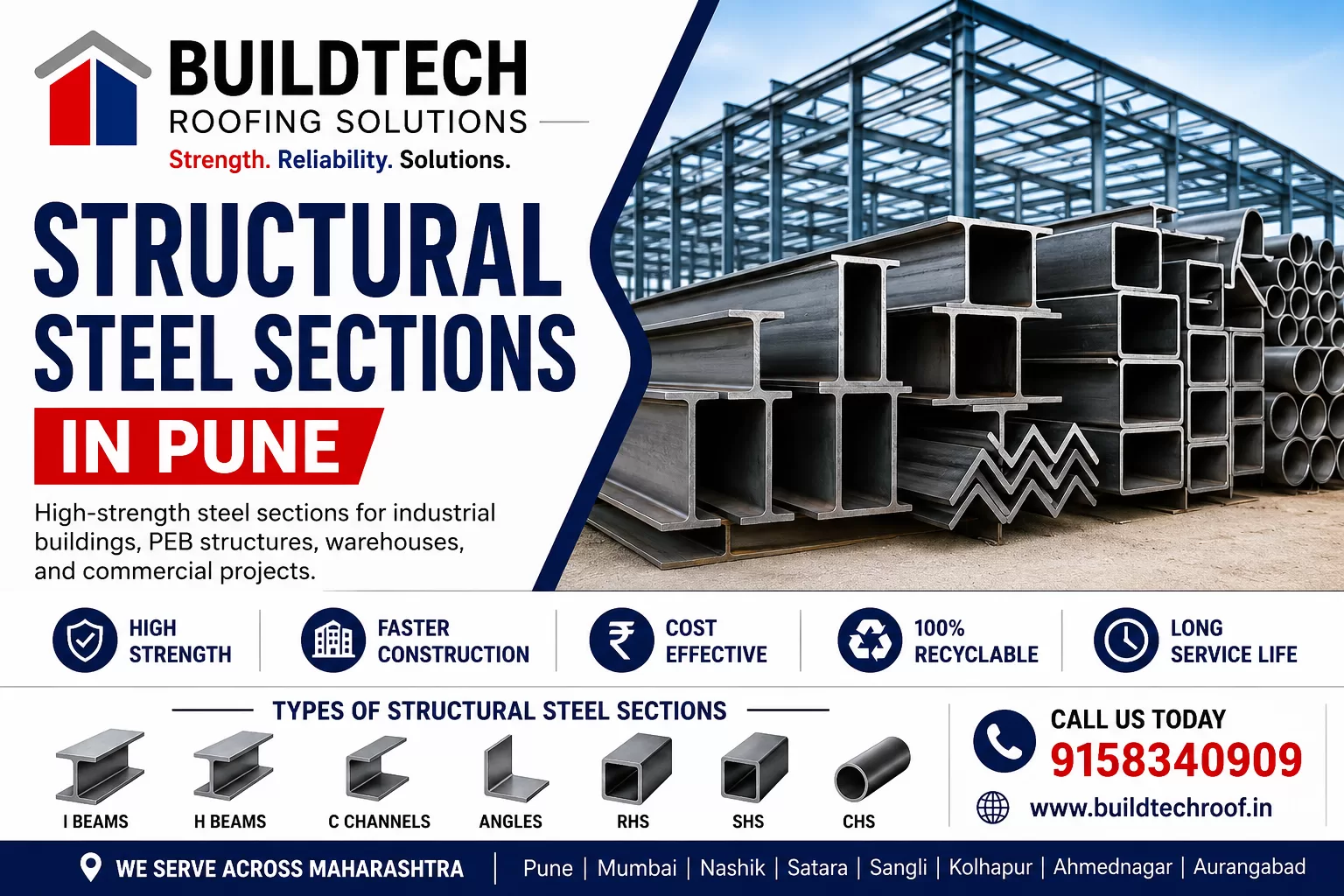 Structural steel solutions for industrial projects