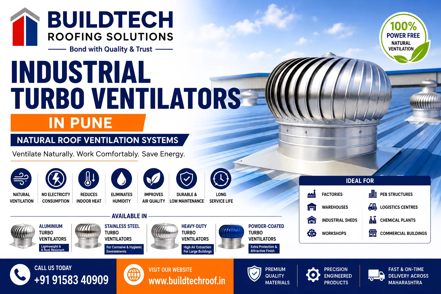 Industrial Turbo Ventilators in Pune